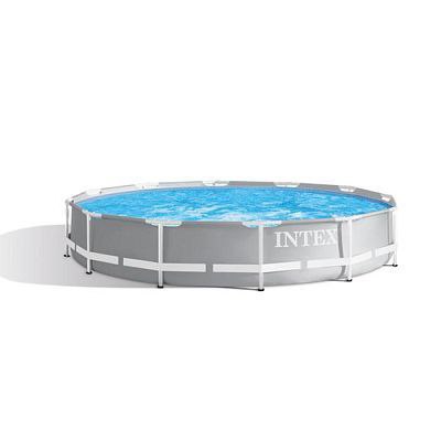 Фото товара Каркасный бассейн, Intex, Prism Frame 366х76см, Усиленный каркас, Серый, 6503 л