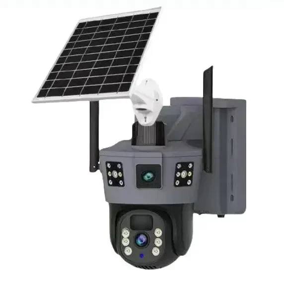 Фото товара IP-камера YX306-4G PTZ — уличная, беспроводная, на солнечной батарее, чёрная