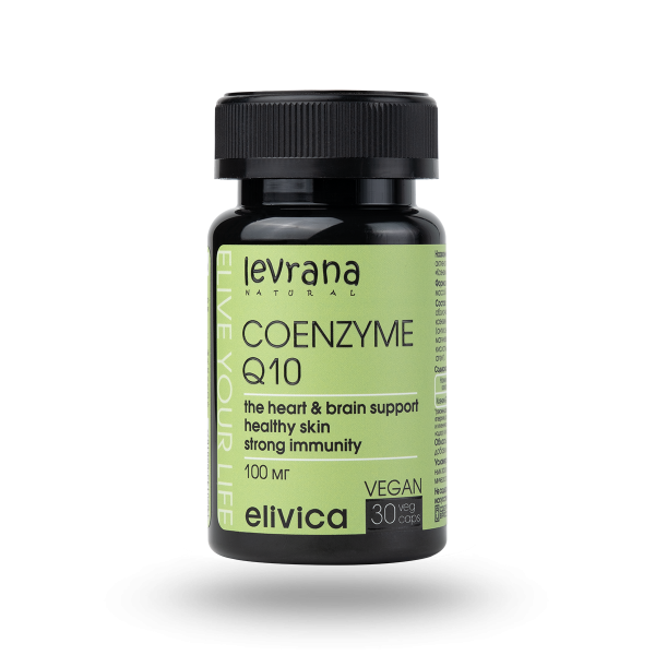 Фото товара БАД Levrana Coenzyme Q10 Капсулы Без вкуса 100 мл / 30 капсул
