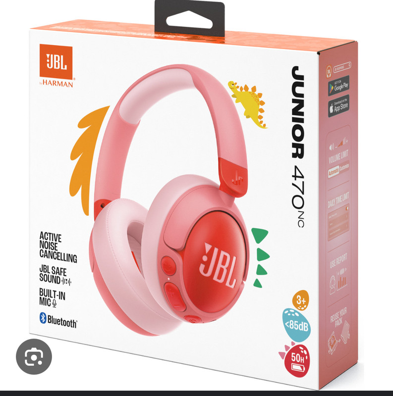 Фото товара Наушники Bluetooth JBL JUNIOR JR470NC Pink