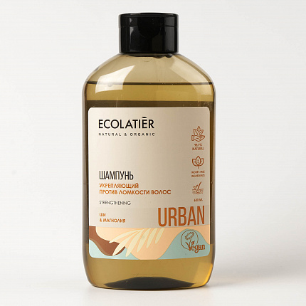 Фото товара Шампунь для волос ECOLATIER Big Укрепляющий против ломкости Ши и Магнолия 600 мл