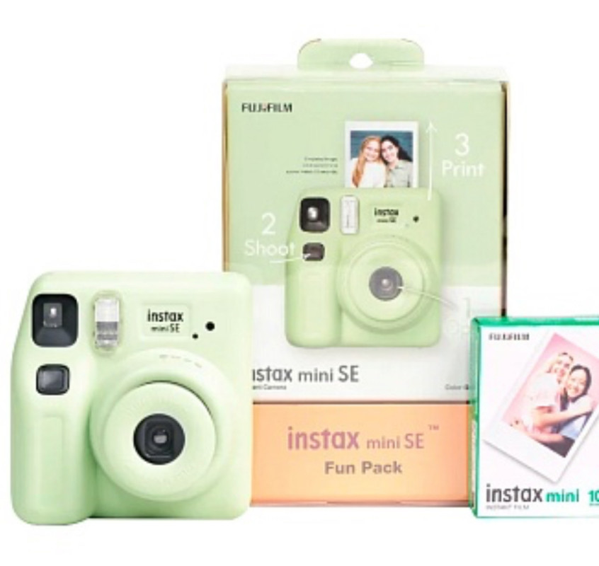 Фото товара Фотоаппарат моментальной печати Fujifilm Instax MINI SE Green + пленка 10 кадров
