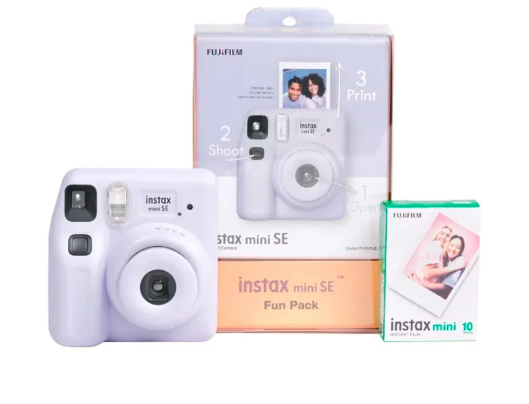 Фото товара Фотоаппарат моментальной печати Fujifilm Instax MINI SE Purple + пленка 10 кадров