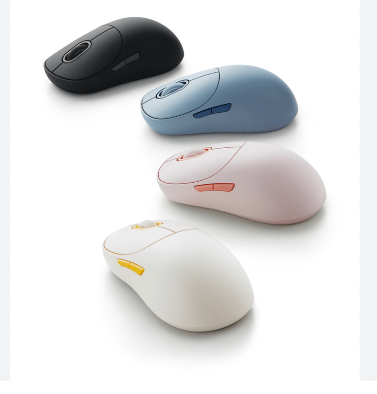 Фото товара Беспроводная мышь Xiaomi Mouse 3 black/blue/ Pink