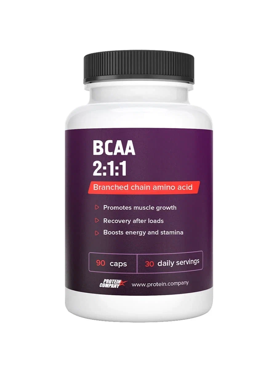 Фото товара Аминокислота PROTEIN.COMPANY BCAA 2:1:1 90 капсул