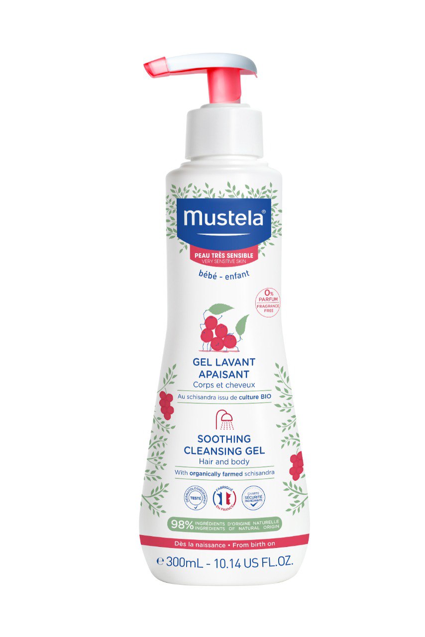 Фото товара Гель очищающий для чувствительной кожи Mustela 300мл