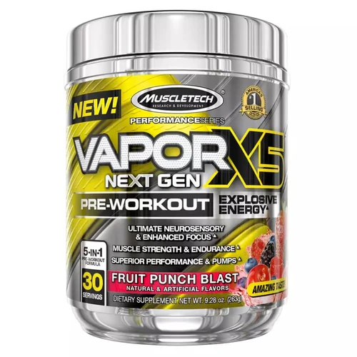 Фото товара Предтренировочный комплекс MuscleTech Vapor X5 30 порций