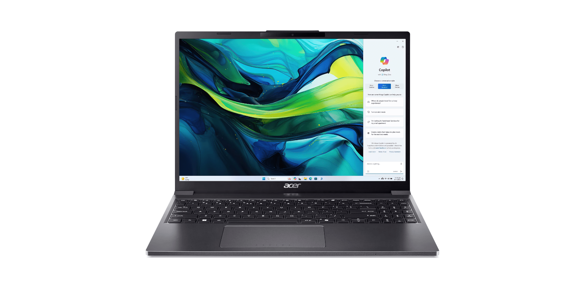 Фото товара Ноутбук Acer Aspire Go 15 AG15-51P-510U i5-1334U 8/256 Steel Gray