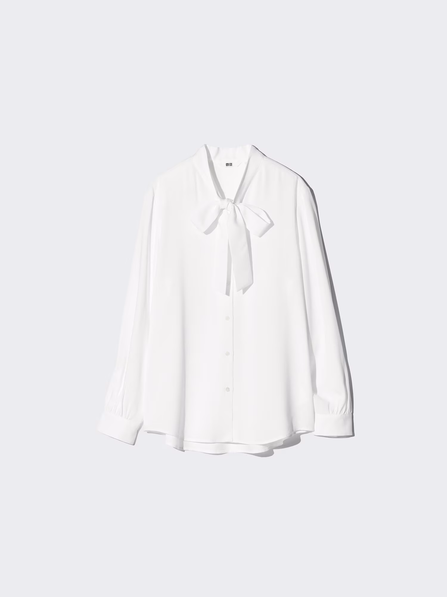 Фото товара Блузка из вискозы с бантом WHITE S