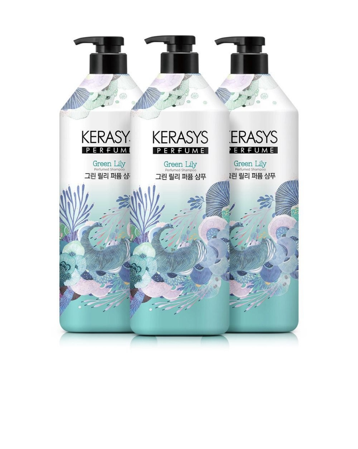 Фото товара Парфюмированный шампунь Зеленая лилия Kerasys Green Lily 1000мл