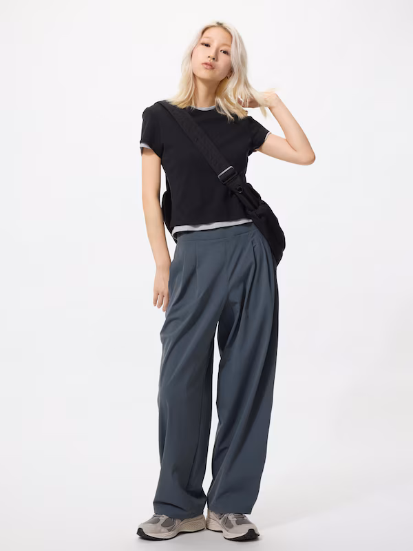 Фото товара Женские эластичные спортивные широкие брюки DARK GRAY XS