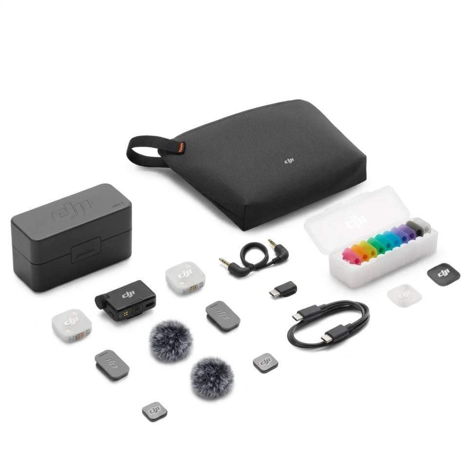Фото товара Беспроводной микрофон DJI Mic Mini 2 (2 TX + 1 RX) Петличка на две персоны