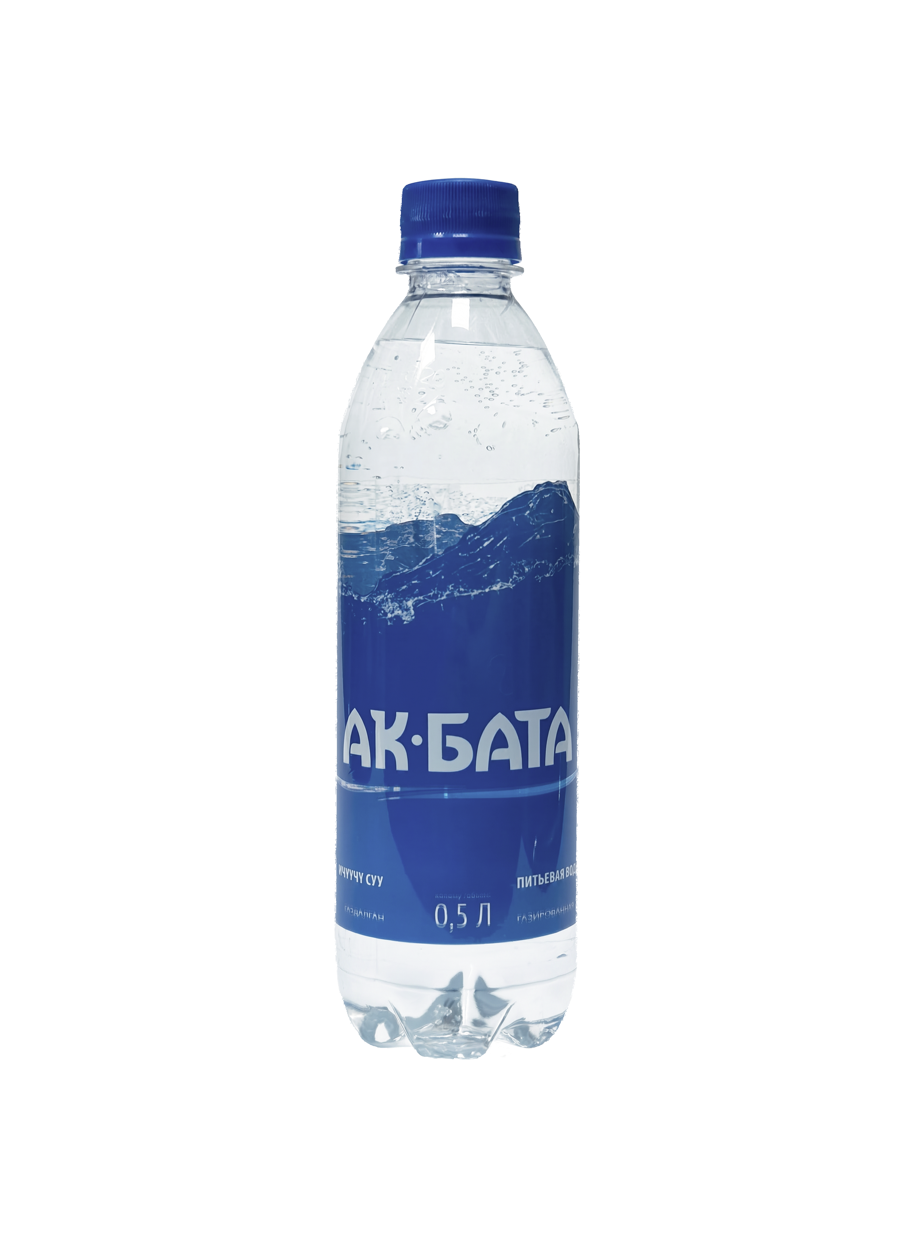 Фото товара Питьевая вода "Ак-Бата", 0,5, газированная, упаковка по 12 штук