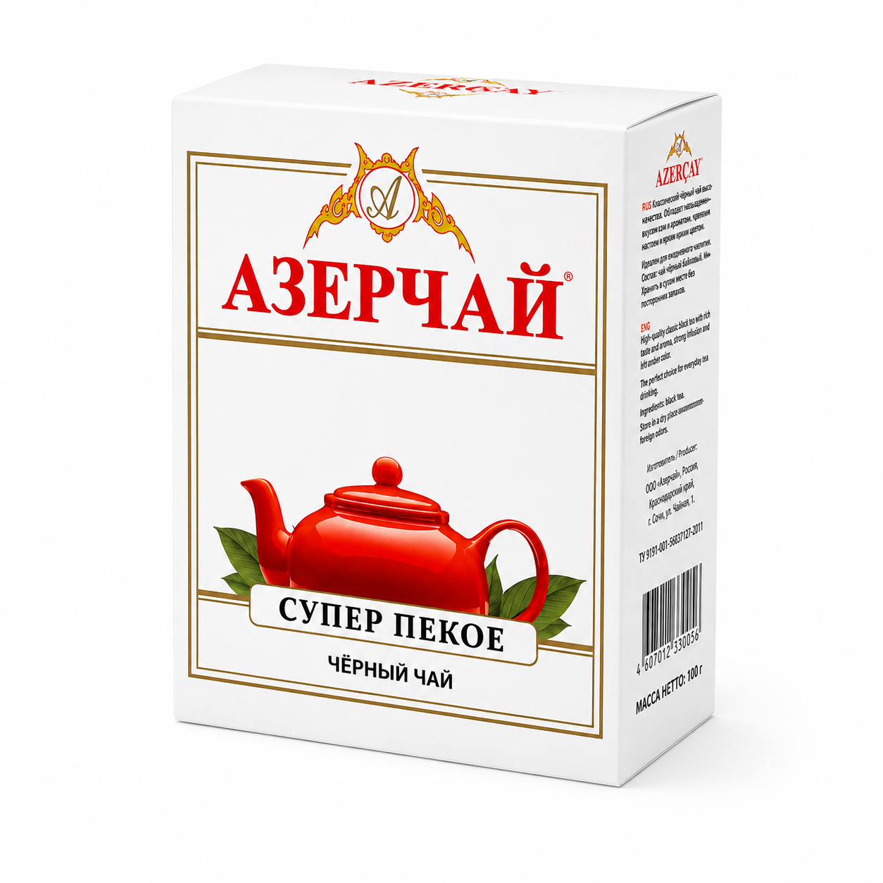 Фото товара Чай Азерчай пекое чёрный байховый, 100 г